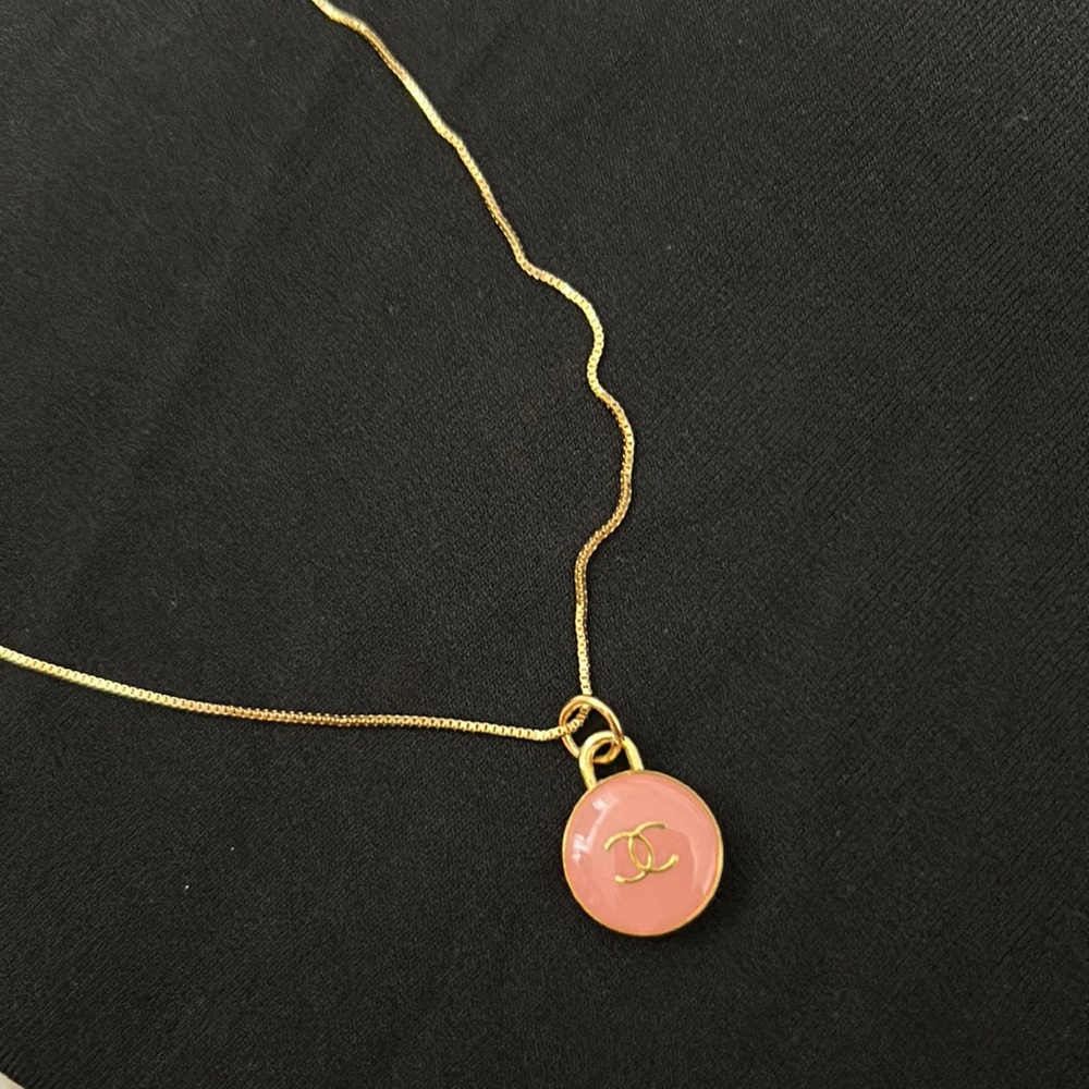 Repurposed Chanel charm necklace